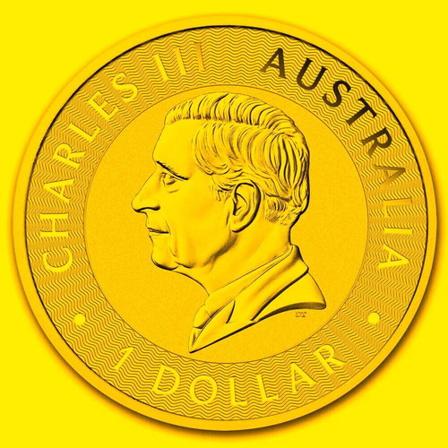 Νόμισμα 2025 Australia Kangaroo 1oz $1 ασημένιο και επιχρυσωμένο, καινούργιο