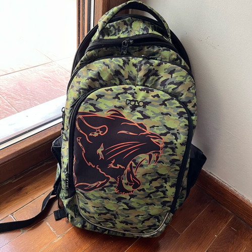 Polo children's school backpack camouflage design like new