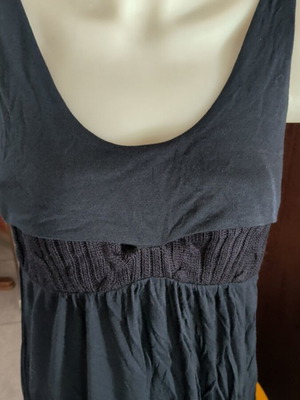 Gas blouse dark blue new, mako knit openings