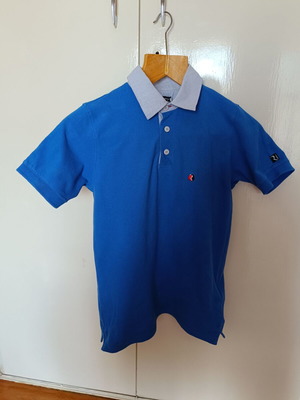 Mini Raxevsky polo shirt used, blue, size 140 cm for 10 years