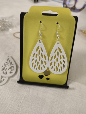 Drop with Drops 3Dprinting Earrings made to order