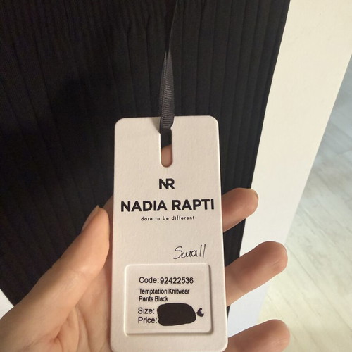 Nadia Rapti knitted pants new, size S 36 8, black
