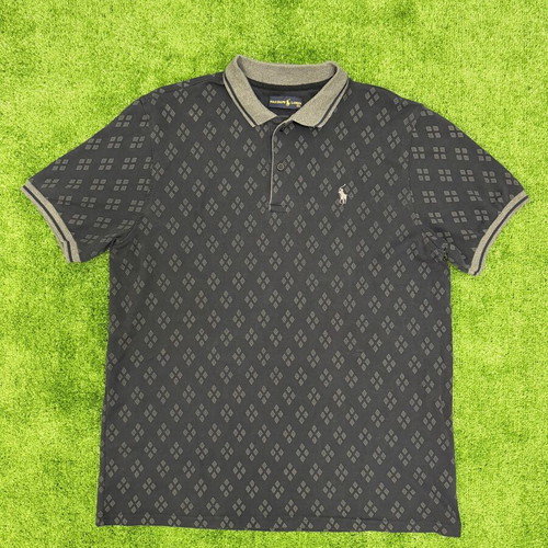 Ralph Lauren Polo Shirt 3XL like new, black and gray