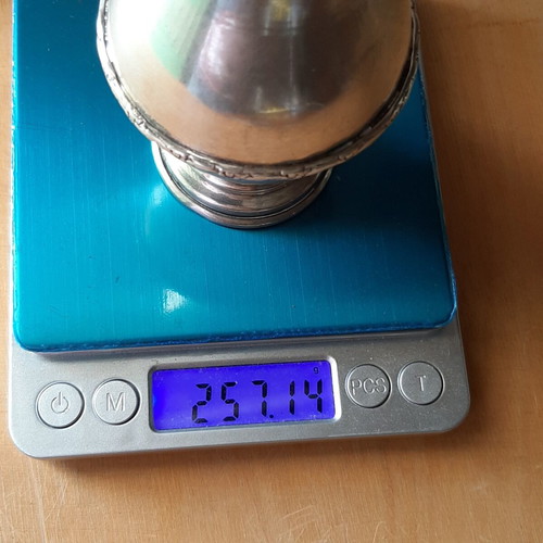 Silver 925 vase from the 60s used, 257g