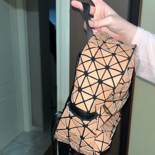 Backpack like new, small, black with beige