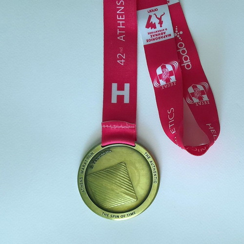 Athens Marathon 2025 5K Medal used