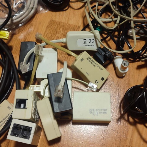 Lot of cables like new for computers, networks and telephony
