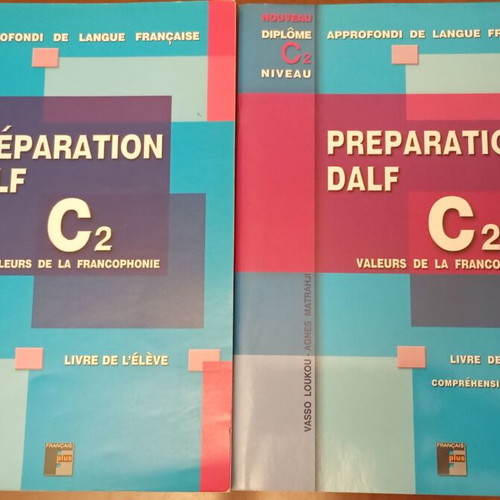 French Language Books Preparation for C2 Diploma new, 4 books and 2 CDs