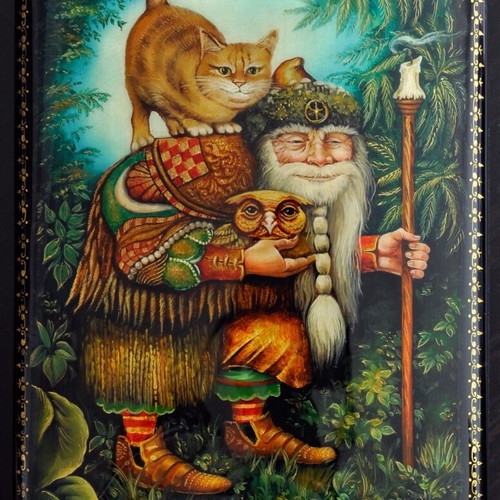 Russian traditional handmade Fedoskino box new