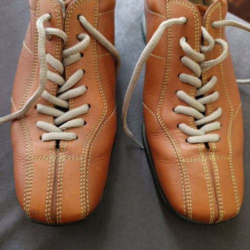 Prada leather sneakers size 37 like new