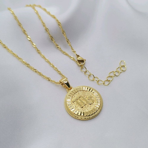 Scorpio Zodiac Necklace 18K Gold Plated New
