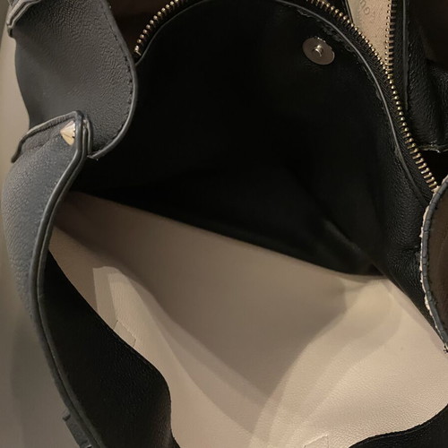 Guess shoulder bag, black, spacious for office and university