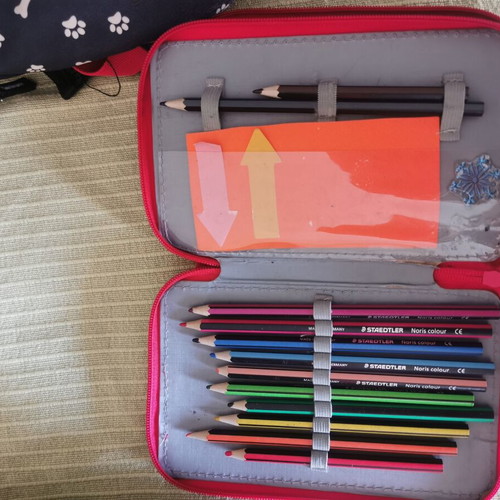 School bag set used with lunch bag and pencil case