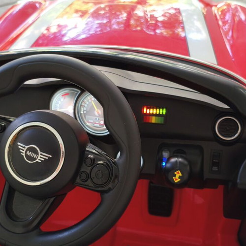 Mini Cooper electric ride-on car for ages 1-3, red