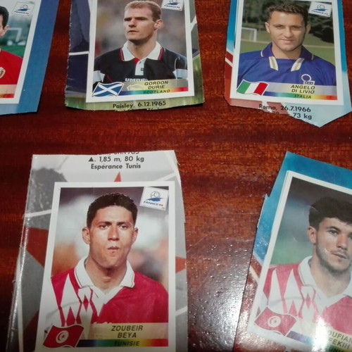 Panini France 98 stickers used, pack of 13 pieces
