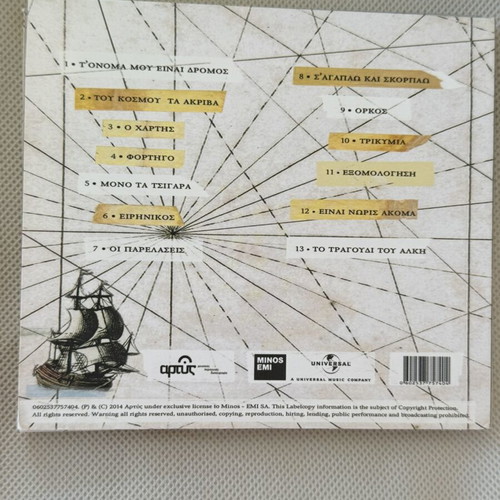 Sokratis Malamas O Chartis CD like new