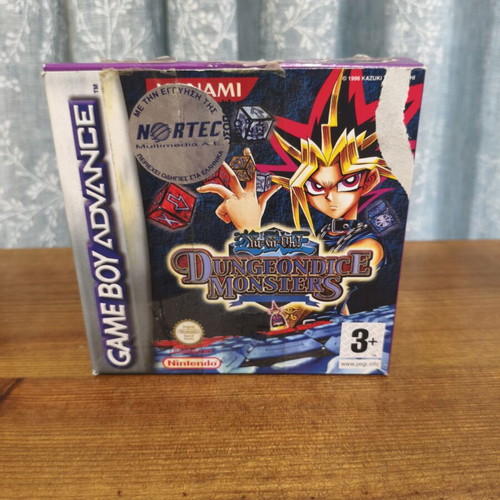 Yu-Gi-Oh! Dungeon Dice Monsters game for Game Boy Advance, original box and manuals