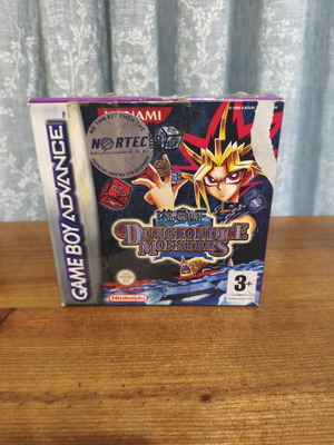 Yu-Gi-Oh! Dungeon Dice Monsters game for Game Boy Advance, original box and manuals