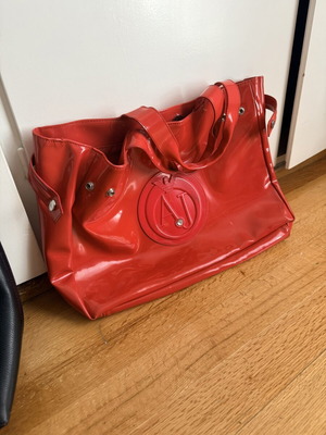 Armani Jeans PVC Handbag like new, orange
