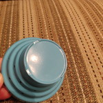 Metal tealight holder, blue