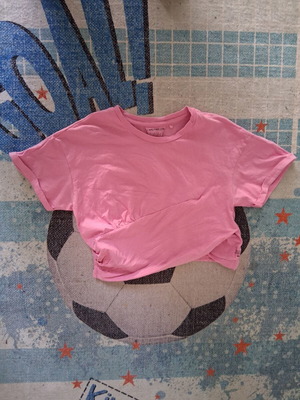 Attrattivo Small cropped pink cotton T-shirt like new
