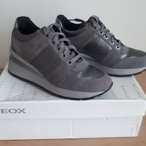 Geox D Zosma sneakers graphite metallic, size 38