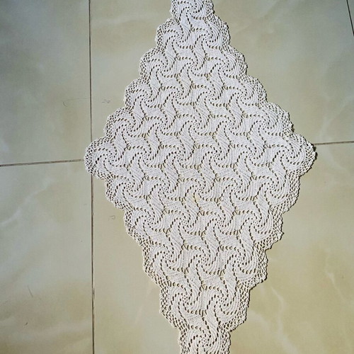 Handmade crocheted doily with cotton thread like new