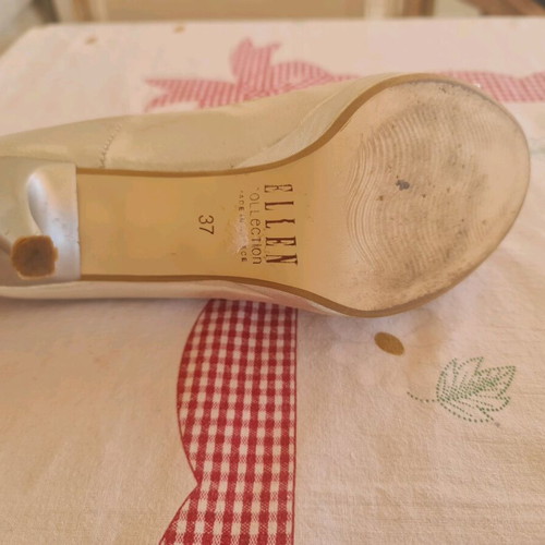 Ellen collection silver 10cm heels used, size 37