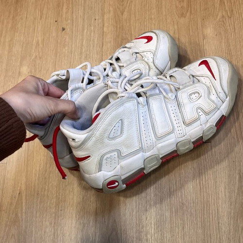 Nike Air Up Tempo shoes used, size 41, white and red