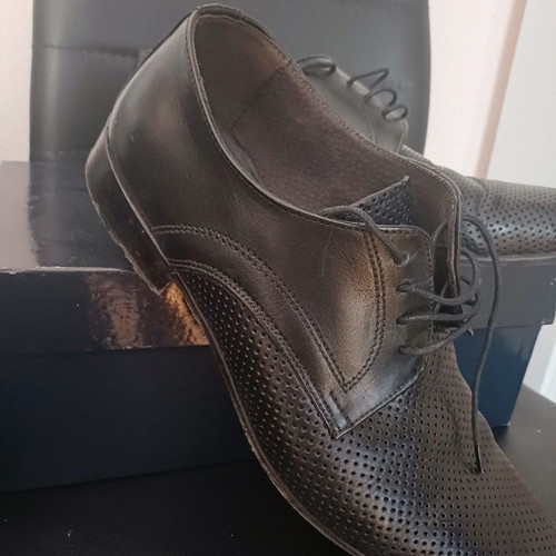 Kricket leather moccasins like new, size 42, black
