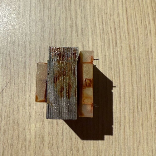 Burnt transformer used for Art
