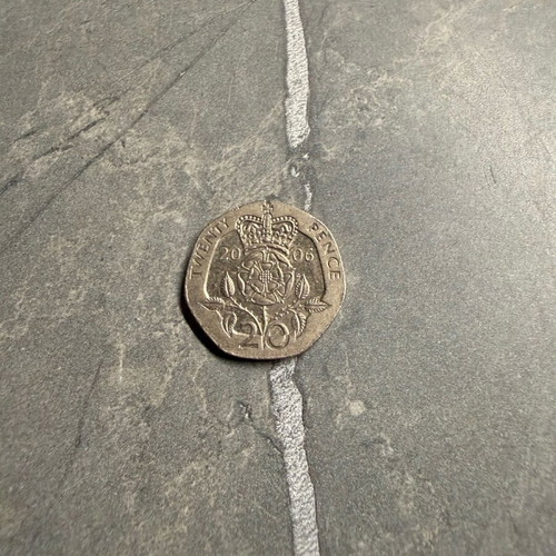 Collectible coin of England used