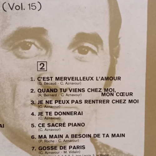 Charles Aznavour vinyl record used