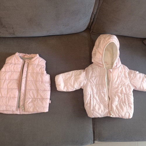 Benetton baby jackets set, up to 6 months, pink