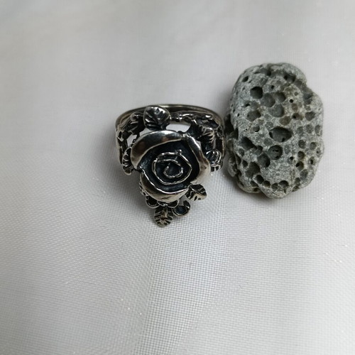 Silver 925 Sterling Ring used, size 18.6, 7.3g