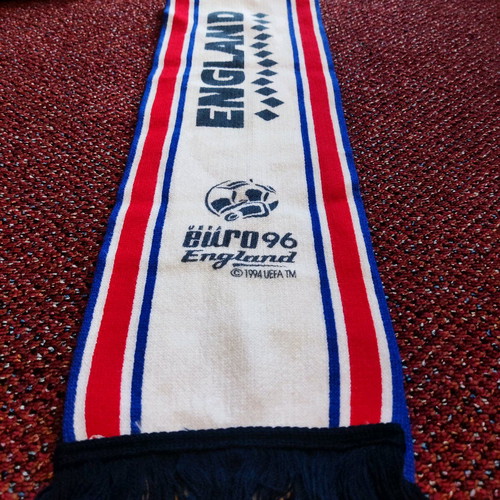 England National Team Euro 1996 Scarf collectible, like new, authentic