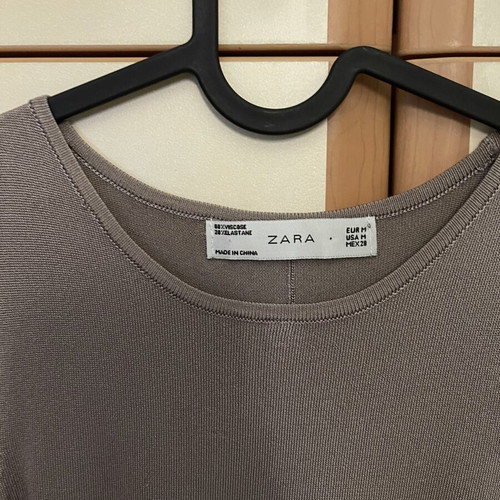 Zara twin set like new, gray and brown