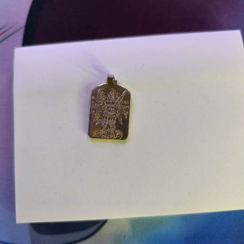 Archangel Michael used necklace pendant with cross