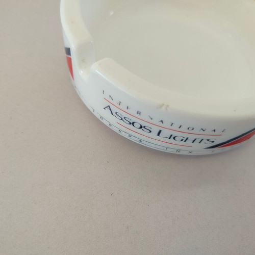 International Assos Lights glass ashtray vintage, used