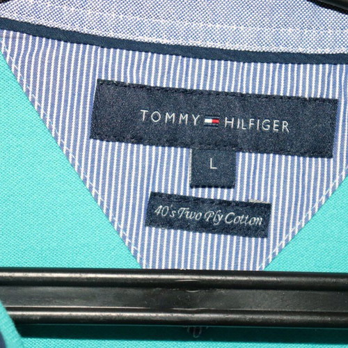 Tommy Hilfiger men's polo shirt turquoise L