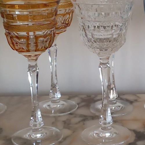 Nachtmann crystal glasses new, 2 water and 2 wine