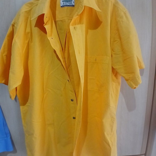 Men's short-sleeve shirt like new, yellow, size M