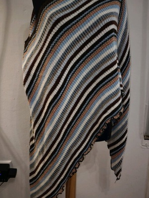 Poncho used multicolor one size