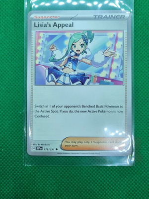 Lisia's Appeal Trainer Pokémon TCG Surging Sparks new