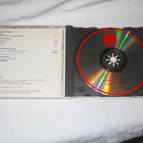 Ravel Bolero CD used, conducted by Charles Munch, Orchestre De Paris