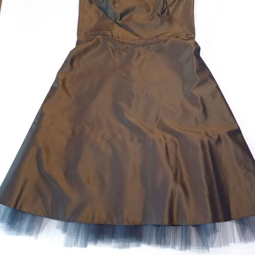 Anna Riska evening dress, khaki bronze green