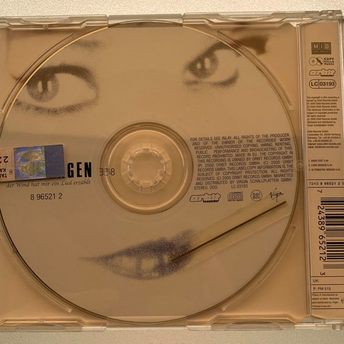 Nina Hagen Der Wind Hat Mir Ein Lied Erzahlt CD single used