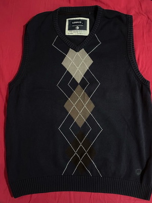 Lerros sleeveless sweater blue like new, 100% cotton size M