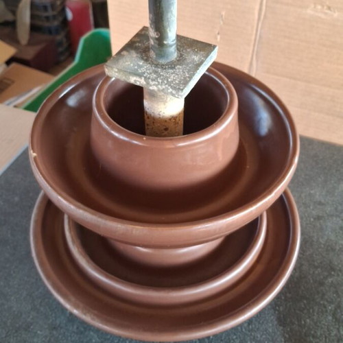 High voltage porcelain insulator, diameter 32 cm, height 48 cm