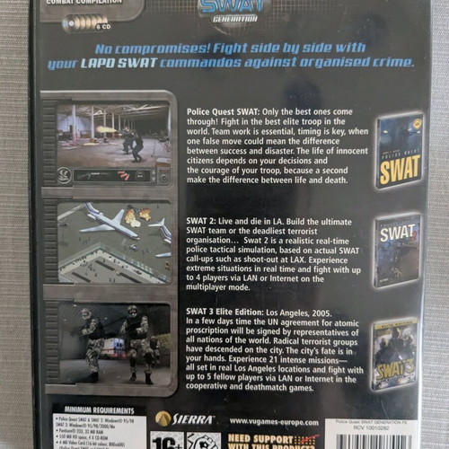 SWAT Generation 1+2+3 for PC like new with box and manuals